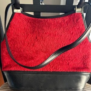 Brighton Red and Black Shoulder Bag